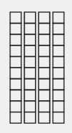 Diagram shows four vertical columns of 10 cubes each